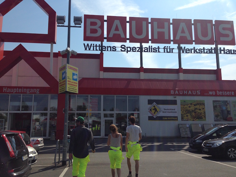 Visiting the hardware store after riding on the Autobahn!!