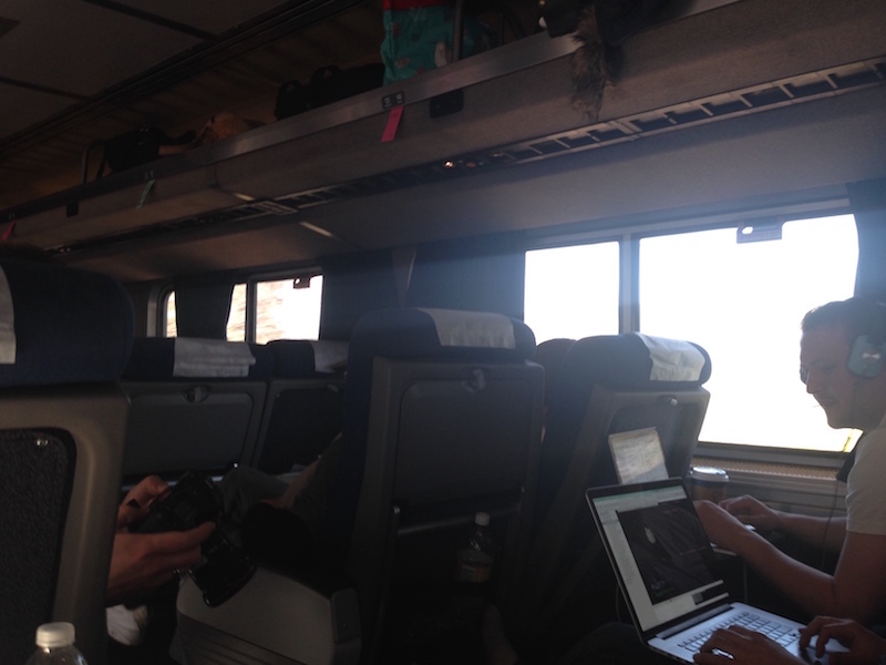 Working on the train!